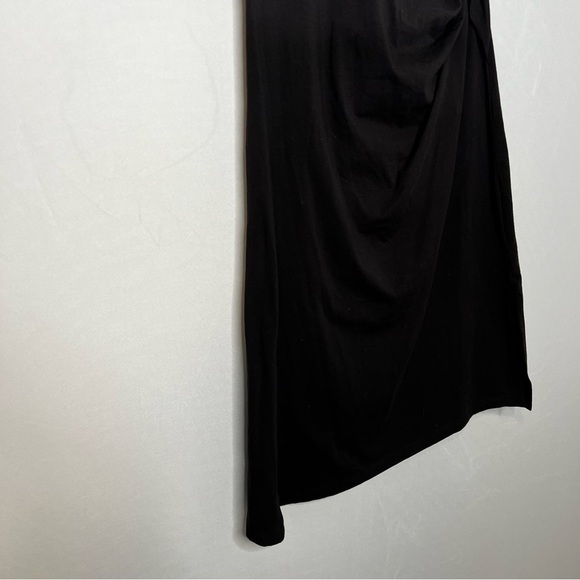 NWT! Michael MICHAEL KORS Black Asymmetric Hem Sleeveless Dress. Size Small. - Picture 6 of 15